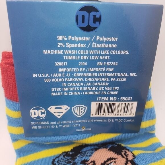 Dc COMIC Superman Ankle Socks - Picture 3 of 4